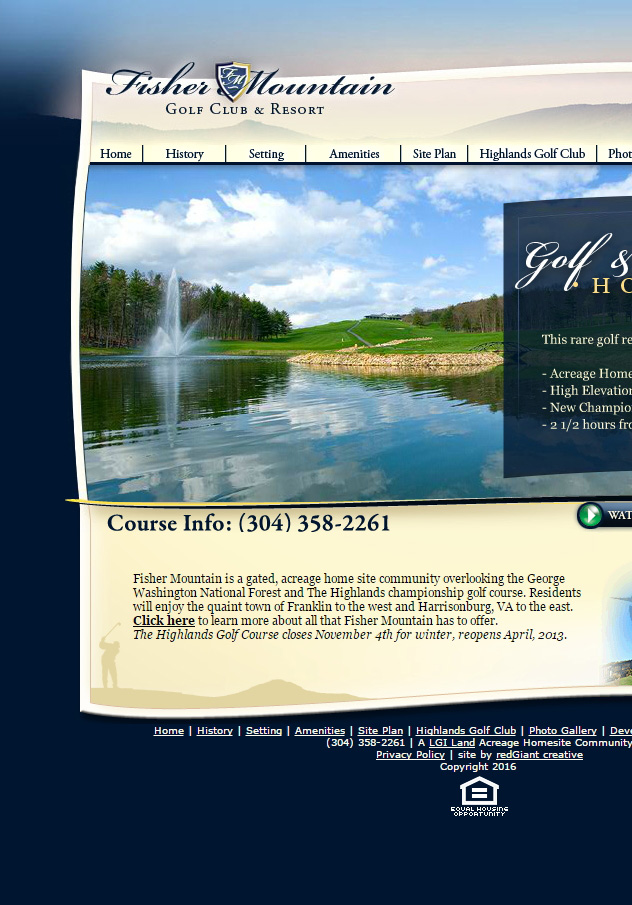 Fisher Mountain Website Animation