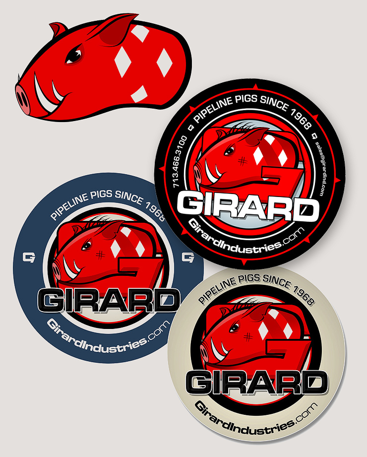 Girard Industries Mascot Illustration