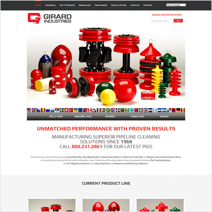 Girard Industries Website Design