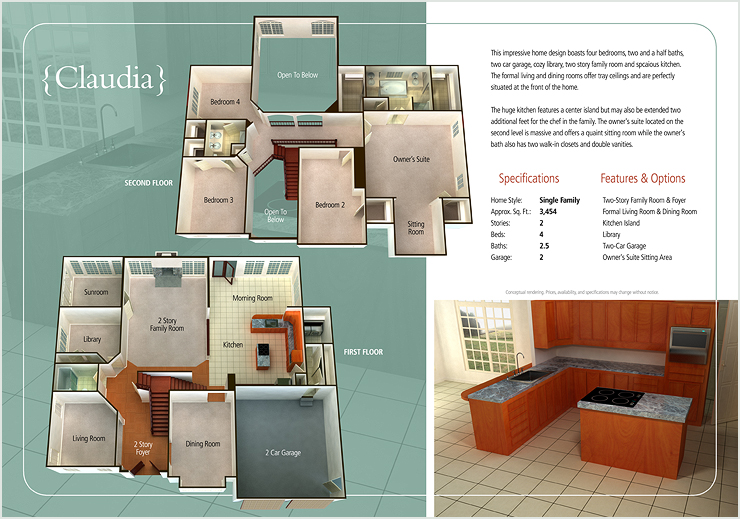 3D Floor Plan Illustration