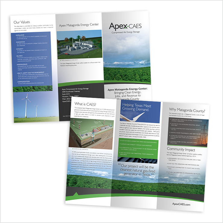 Apex CAES Brochure Design
