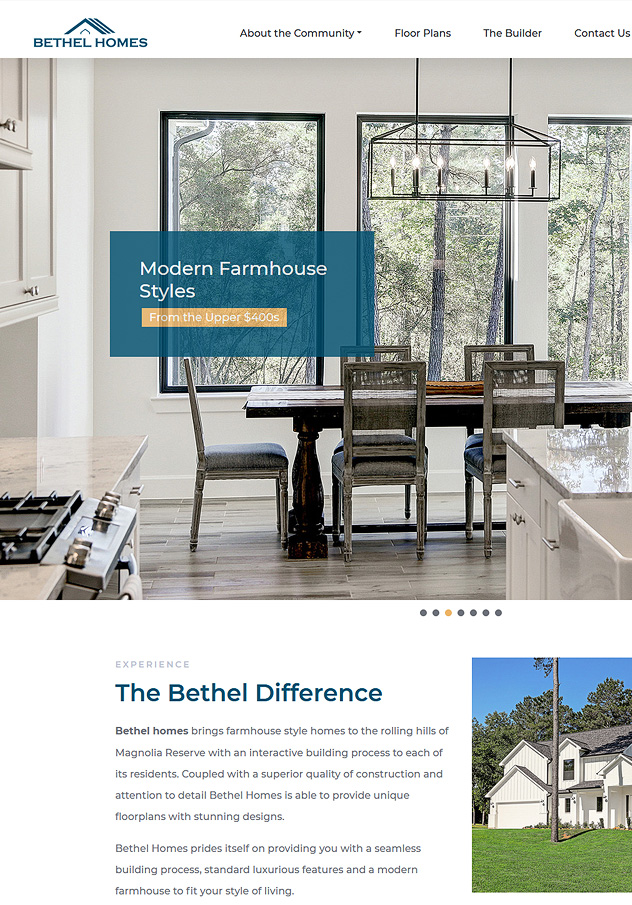 Bethel Homes Website