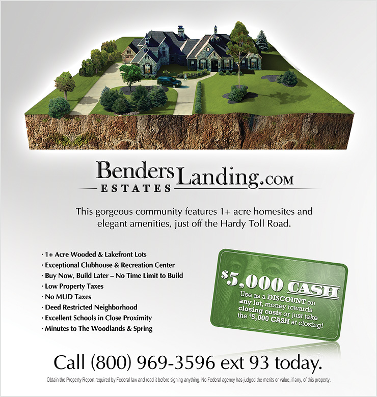 Benders Landing Estates mailer