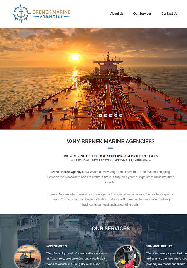 Brenek Marine Agencies Website