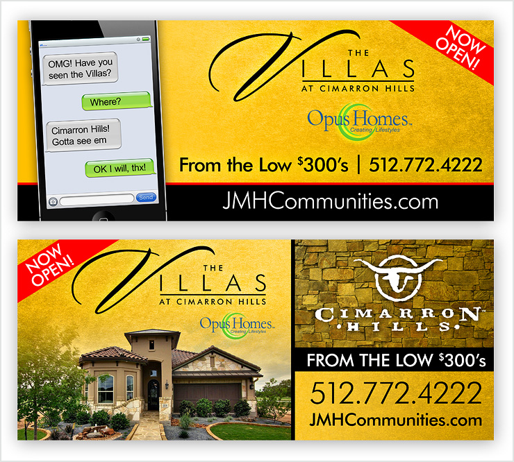 Villas at Cimarron Hills Billboard Campaign