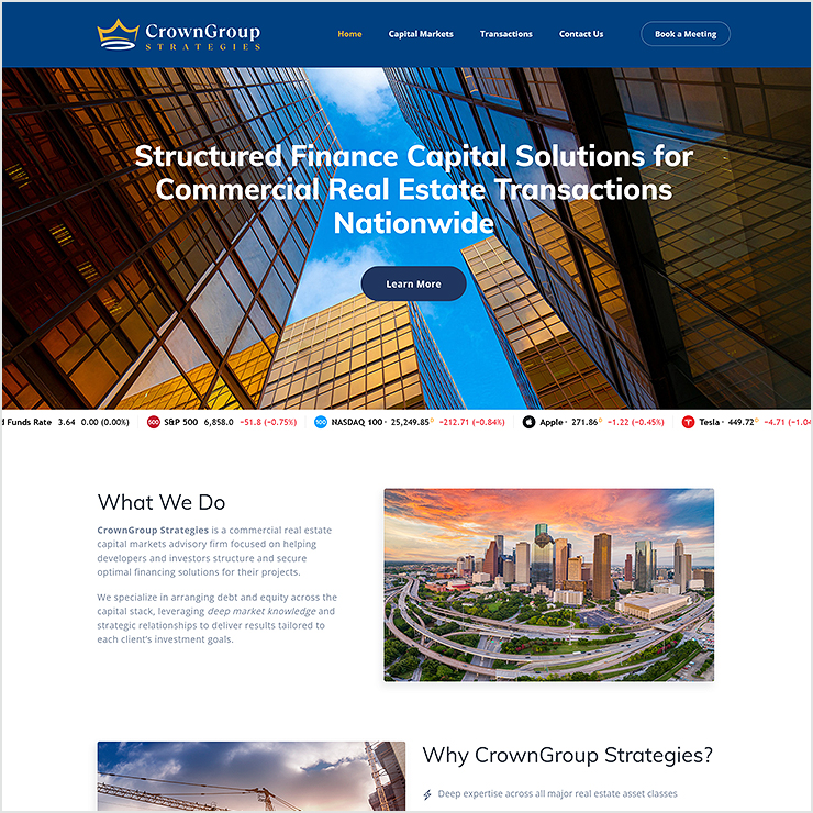 CrownGroup Strategies Website Design