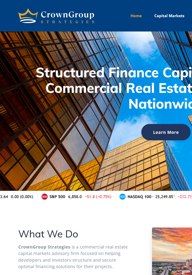 CrownGroup Strategies Website