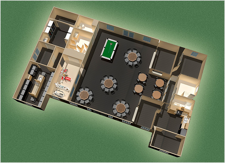 Eagle Ford Cabins Illustration