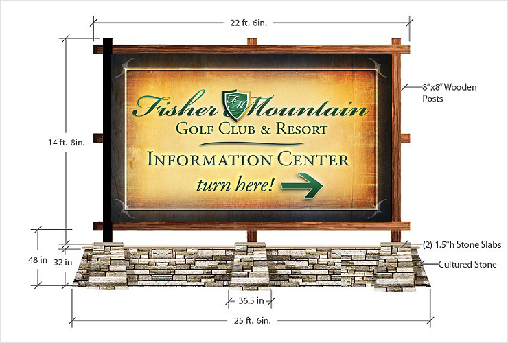 Fisher Mountain Entrance Monument Design