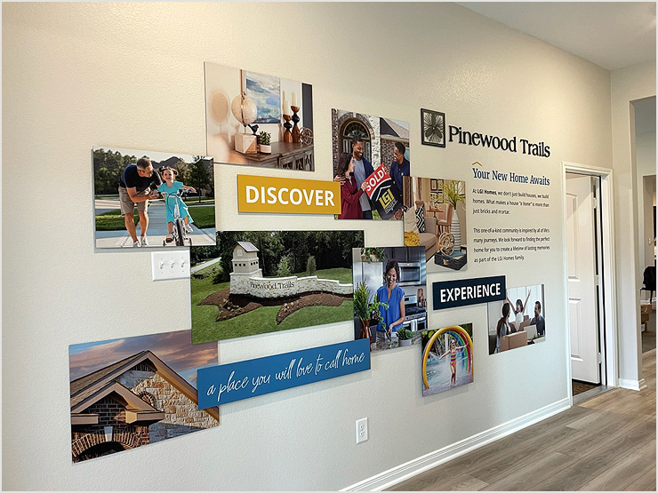 LGI Homes Sales Center Display Design