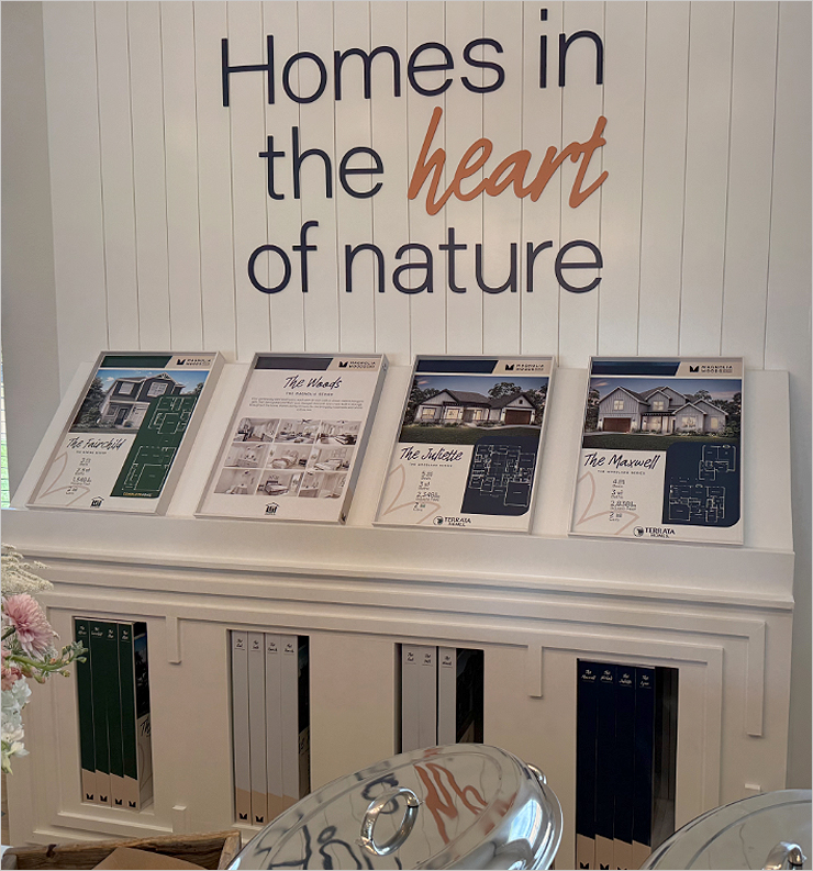Magnolia Woods Sales Office Display Design