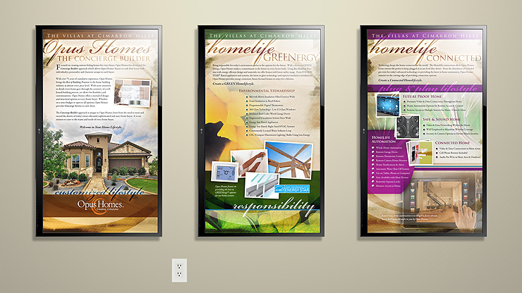 Opus Homes Animated Digital Displays