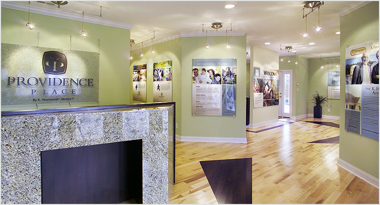 KHov Providence Place Welcome Center Display Designs