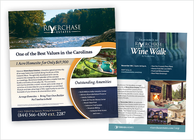 Riverchase Estates Ad Designs