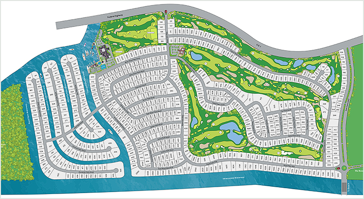 Royal Palm Site Plan Illustration