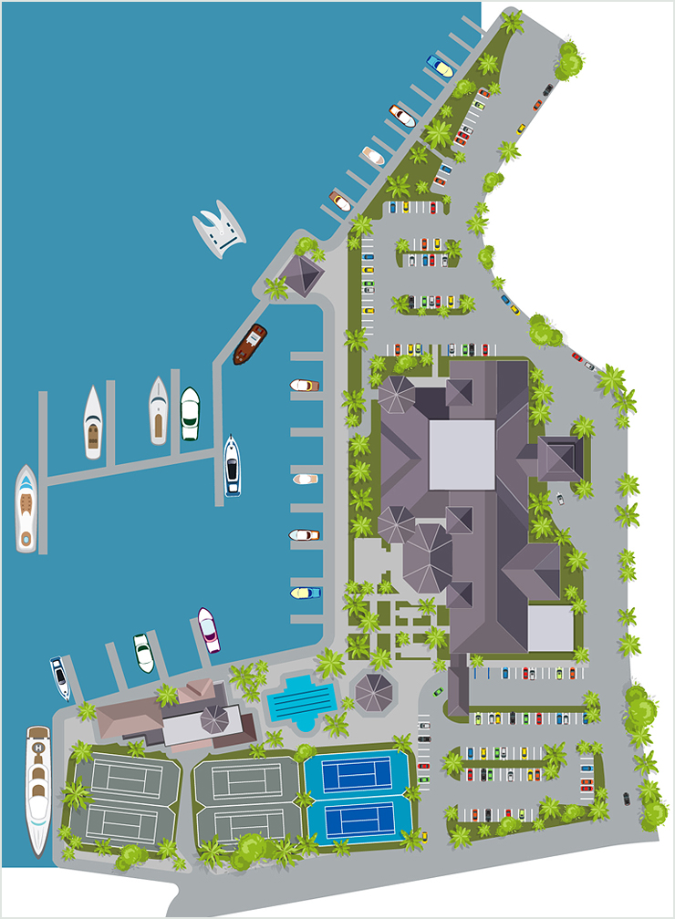 Royal Palm Site Plan Yacht Club