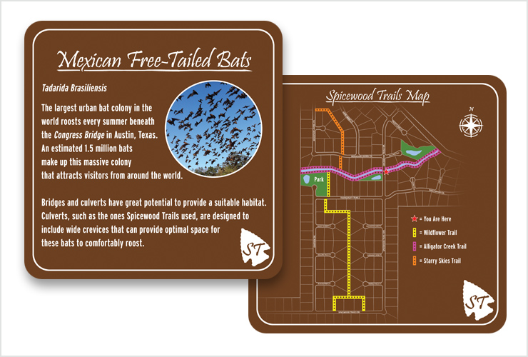 Spicewood Trails Signage Design