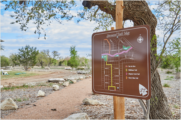 Spicewood Trails Signage Design