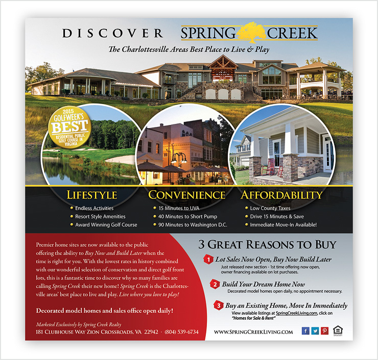 Spring Creek Marketing Collateral