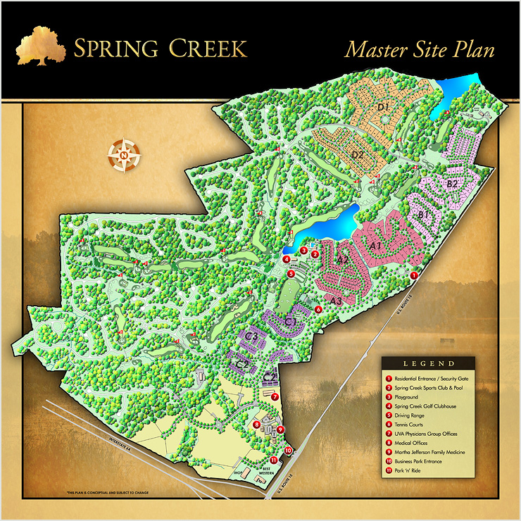 Spring Creek Site Plan Illustration