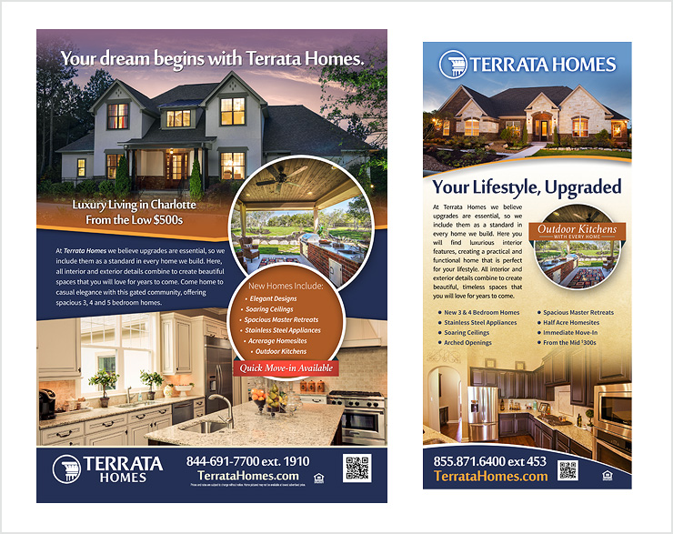 Terrata Homes Mailer Designs