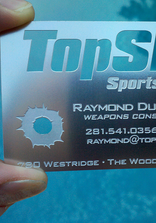 TopShot Metal Business Card