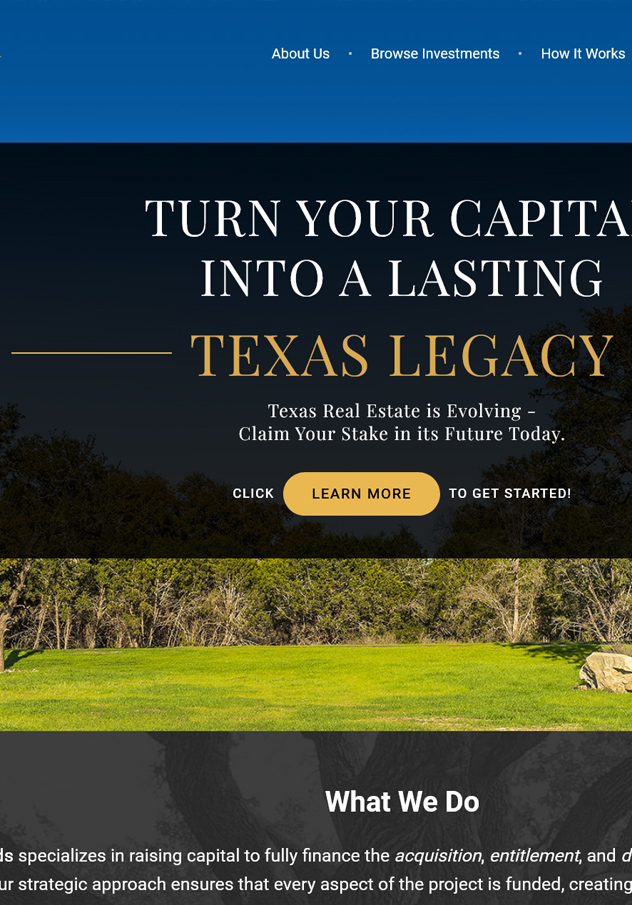 Treaty Oak Funds Website