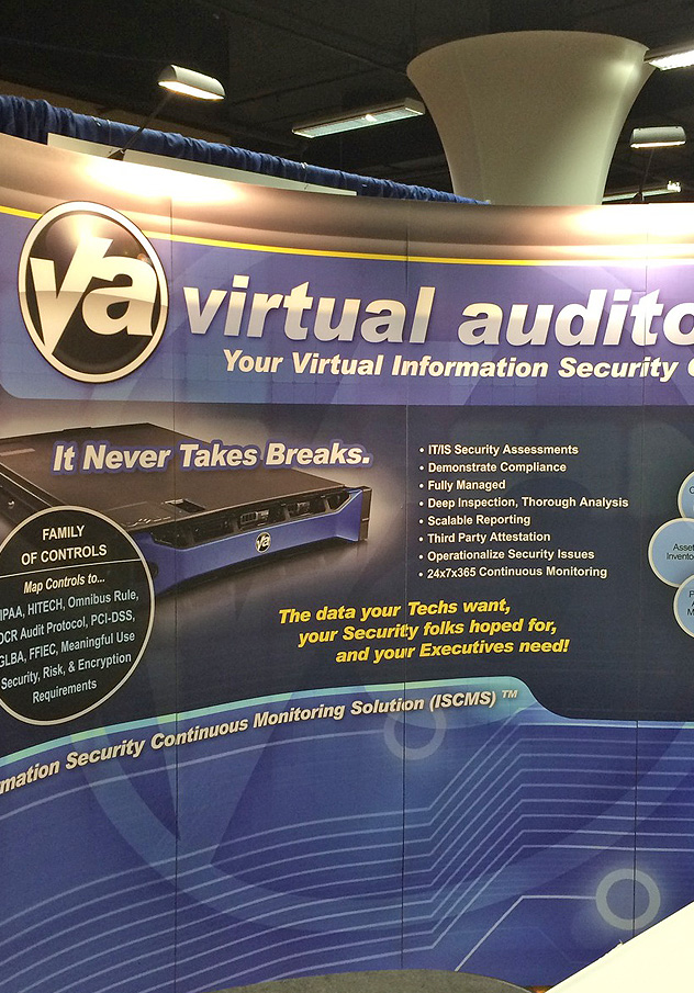 Virtual Auditor Tradeshow Display